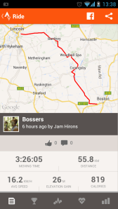 First big cycle ride of the year (2014)